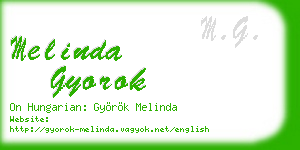 melinda gyorok business card